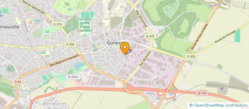 localisation de l'entreprise MADAME DIABA KONATE à GONESSE