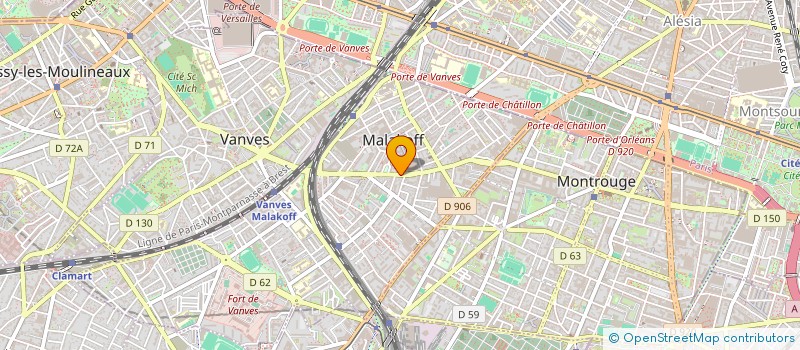 localisation de l'entreprise MADAME DIABY AWA  MALAKOFF