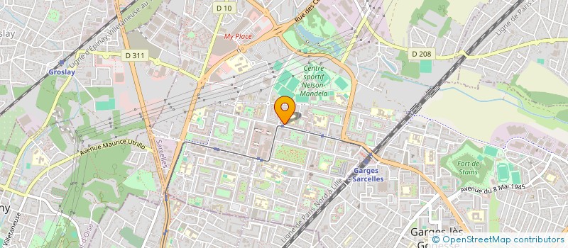 localisation de l'entreprise MADAME DIABY DUBURCQ à SARCELLES