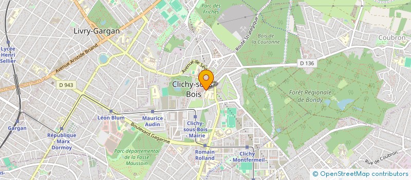 localisation de l'entreprise MADAME DIALLA SISSOKO à CLICHY-SOUS-BOIS