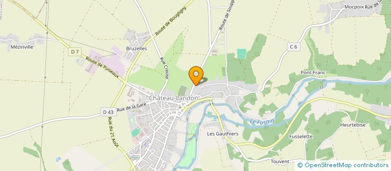 localisation de l'entreprise MADAME DIAMANTE MIKANDA NTAWE  CHATEAU-LANDON