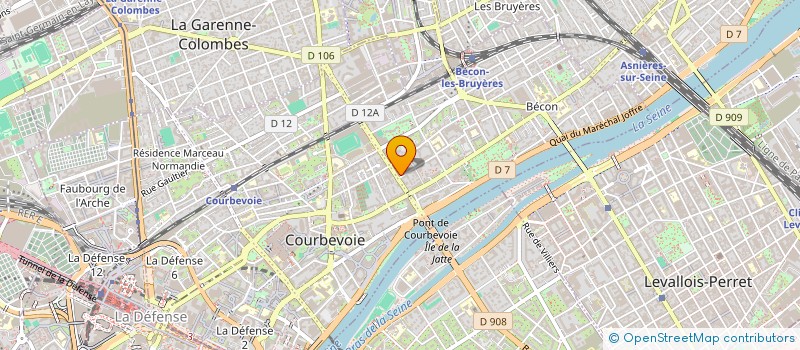 localisation de l'entreprise MADAME DIANA AMONCHY à COURBEVOIE