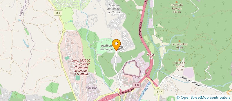 localisation de l'entreprise MADAME DIANA BURCKEL à FREJUS