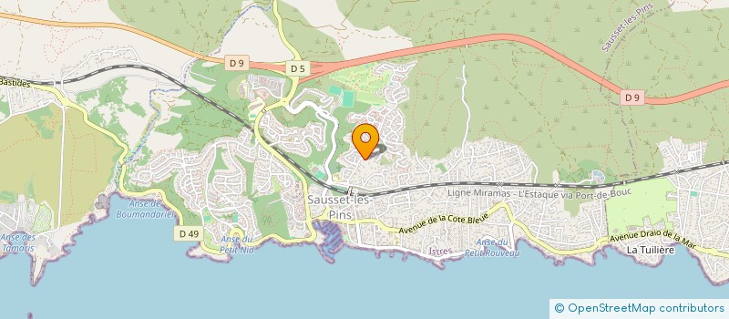 localisation de l'entreprise MADAME DIANA CALUGARU CUCULESCU  SAUSSET-LES-PINS