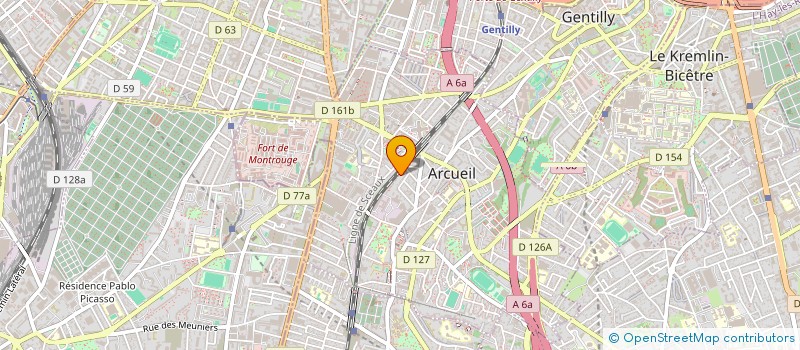 localisation de l'entreprise MADAME DIANA DA GRACA FONSECA à ARCUEIL