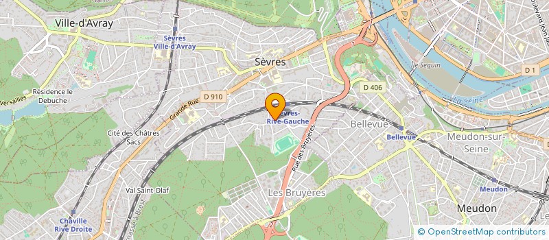 localisation de l'entreprise MADAME DIANA DOS SANTOS à SEVRES