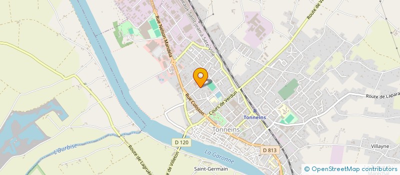 localisation de l'entreprise MADAME DIANA DOS SANTOS MARTINHO  TONNEINS