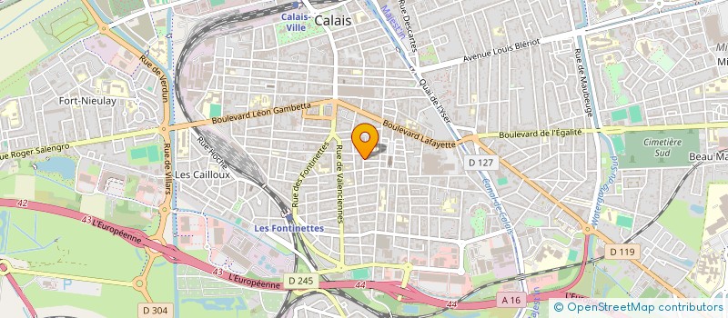 localisation de l'entreprise MADAME DIANA DUFOSSE  CALAIS