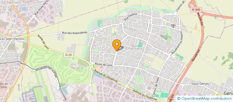 localisation de l'entreprise MADAME DIANA EL BASYOUNI  CHASSIEU