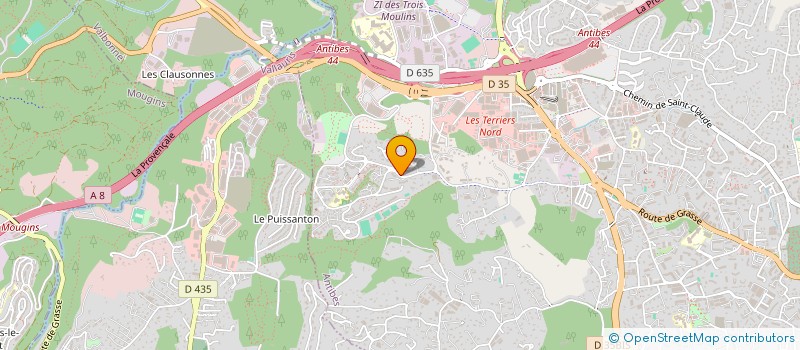 localisation de l'entreprise MADAME DIANA FODLASH à ANTIBES