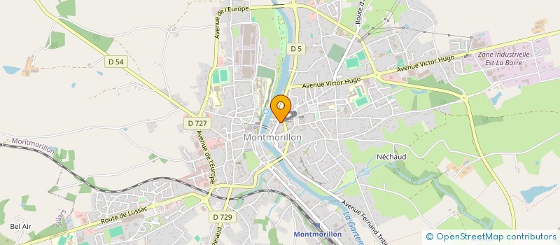 localisation de l'entreprise MADAME DIANA GOMES FERREIRA  MONTMORILLON