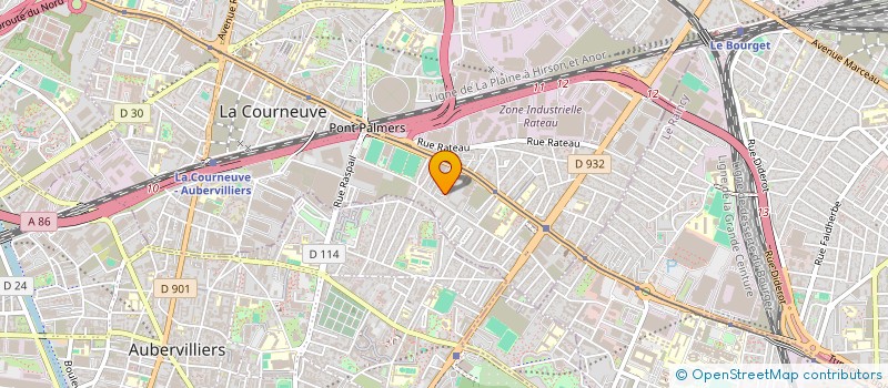 localisation de l'entreprise MADAME DIANA JELIC à LA COURNEUVE