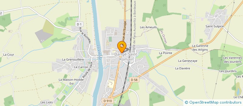 localisation de l'entreprise MADAME DIANA JOUBERT  DANGE-SAINT-ROMAIN