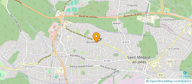 localisation de l'entreprise MADAME DIANA KOUIDER à SAINT-MEDARD-EN-JALLES