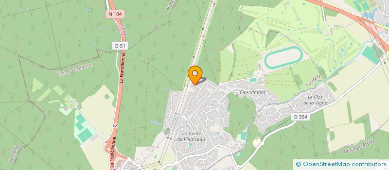 localisation de l'entreprise MADAME DIANA KRAVCOVA  LESIGNY