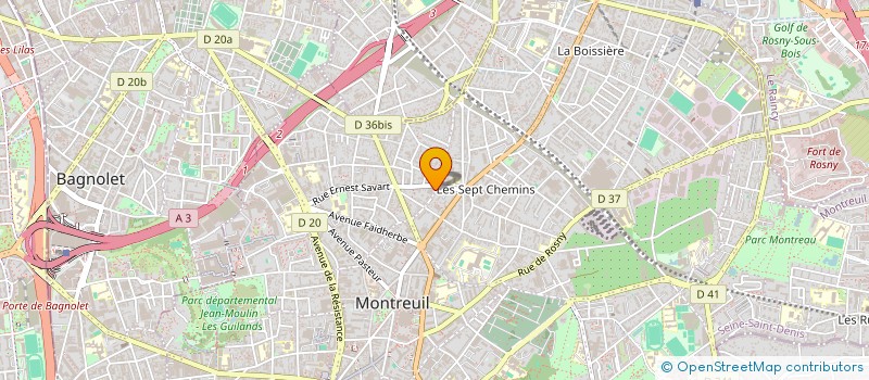localisation de l'entreprise MADAME DIANA LOPES à MONTREUIL
