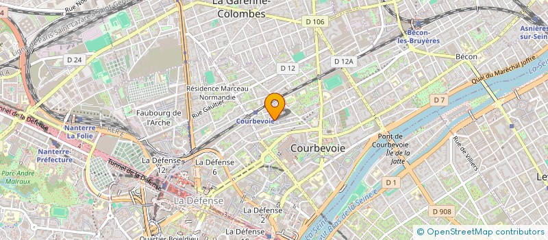 localisation de l'entreprise MADAME DIANA LOPES GONCALVES à COURBEVOIE