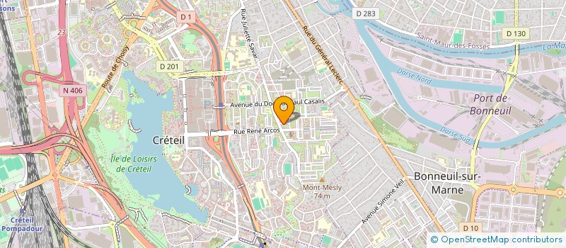 localisation de l'entreprise MADAME DIANA MARTYNOV  CRETEIL