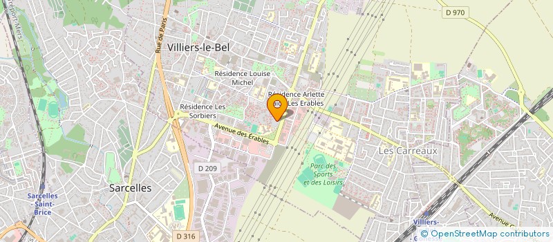 localisation de l'entreprise MADAME DIANA MELICIO  VILLIERS-LE-BEL