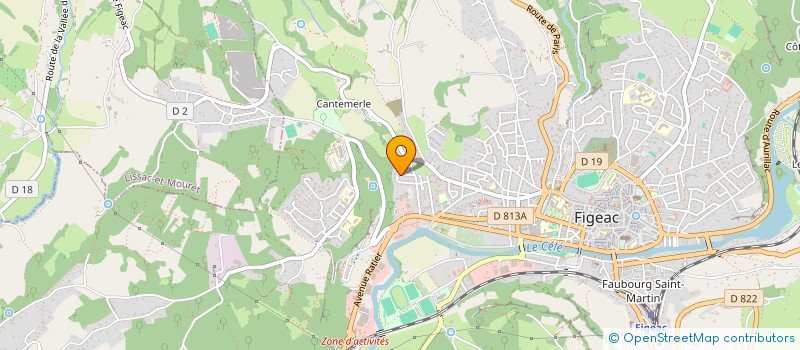 localisation de l'entreprise MADAME DIANA PENA ROJAS  FIGEAC