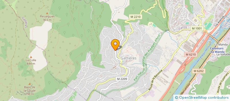 localisation de l'entreprise MADAME DIANA PIDLEAC  GATTIERES