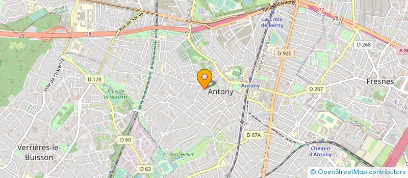 localisation de l'entreprise MADAME DIANA PLATT à ANTONY