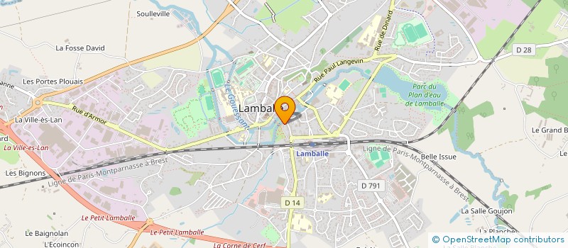 localisation de l'entreprise MADAME DIANA POWELL  LAMBALLE-ARMOR