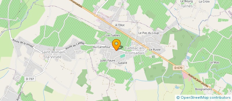 localisation de l'entreprise MADAME DIANA RENDON MEDRANO  CADILLAC-EN-FRONSADAIS