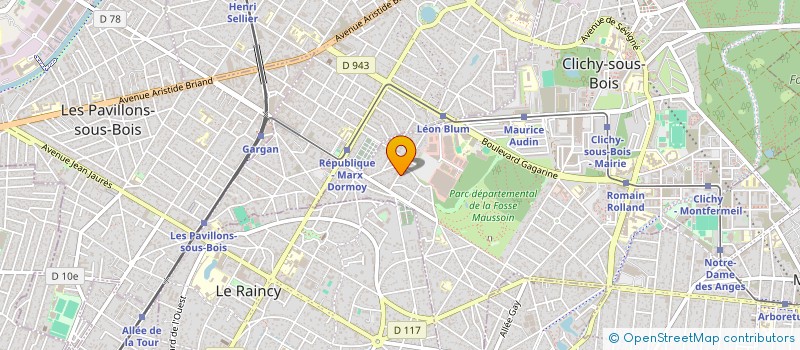 localisation de l'entreprise MADAME DIANA SABOU à CLICHY-SOUS-BOIS