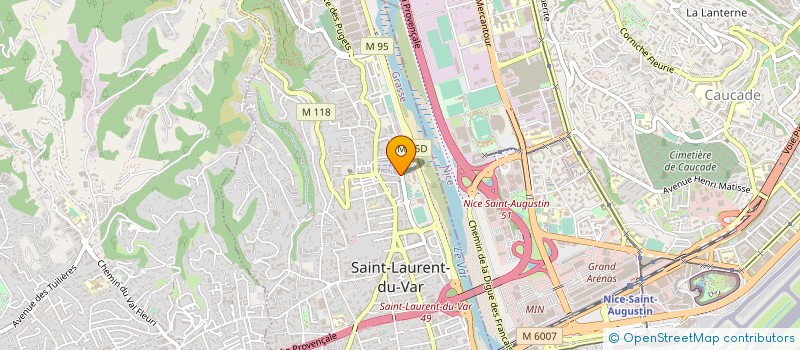 localisation de l'entreprise MADAME DIANA TEODORESCU à SAINT-LAURENT-DU-VAR