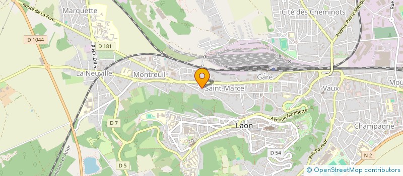 localisation de l'entreprise MADAME DIANA TOMA à LAON