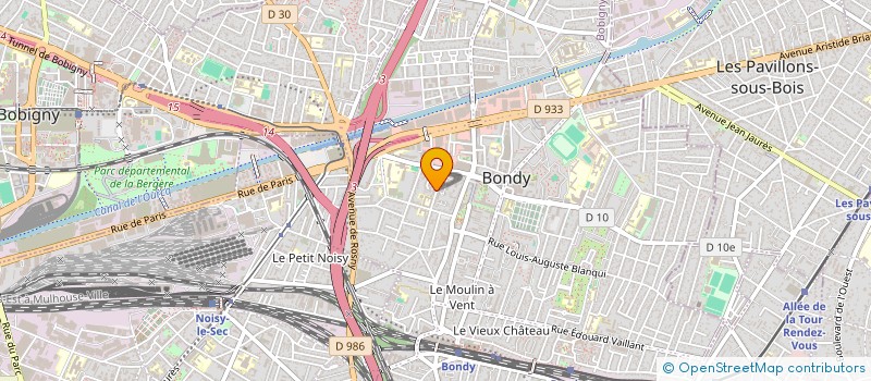 localisation de l'entreprise MADAME DIANA VARELA VARELA  BONDY