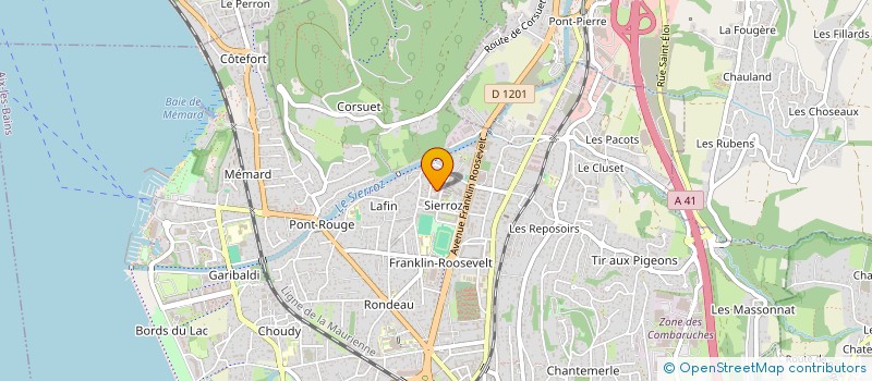 localisation de l'entreprise MADAME DIANDRA RADU  AIX-LES-BAINS