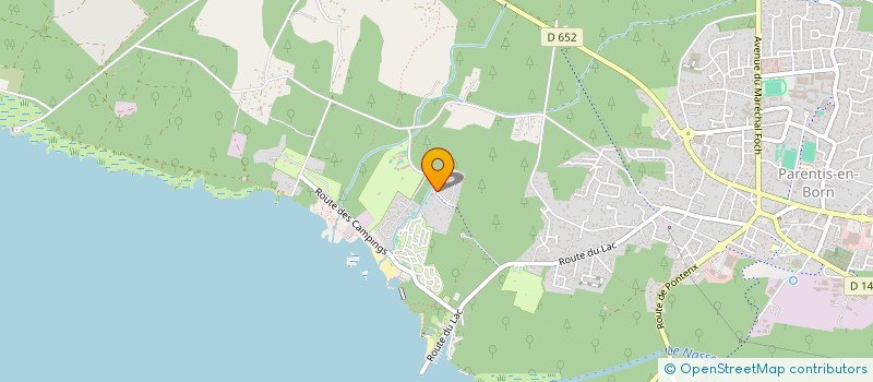 localisation de l'entreprise MADAME DIANE BEDOUT  PARENTIS-EN-BORN