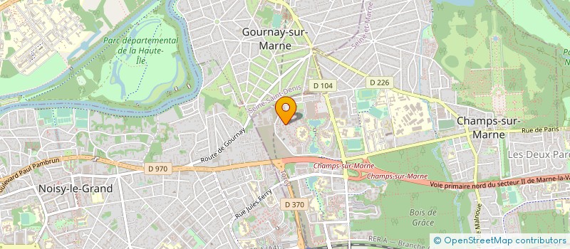 localisation de l'entreprise MADAME DIANE BERRON  CHAMPS-SUR-MARNE