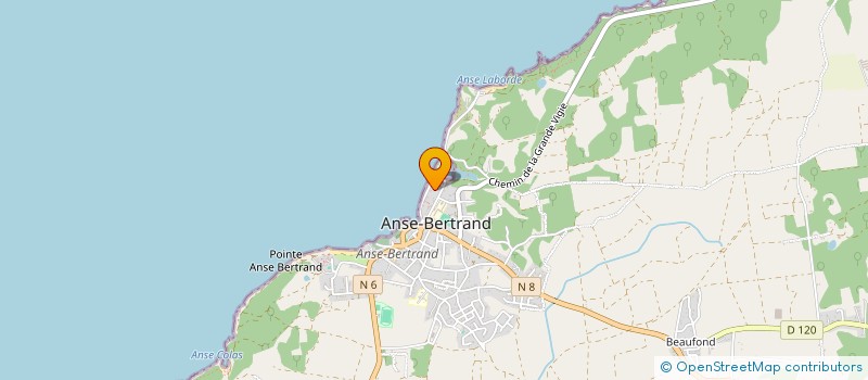 localisation de l'entreprise MADAME DIANE BERTILLE à ANSE-BERTRAND