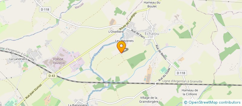 localisation de l'entreprise MADAME DIANE BINOIS à ECHALOU