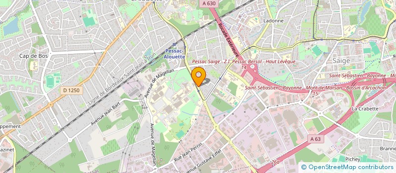 localisation de l'entreprise MADAME DIANE BONNET  PESSAC