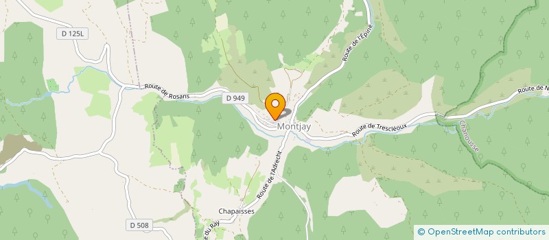 localisation de l'entreprise MADAME DIANE BOUCHE  MONTJAY