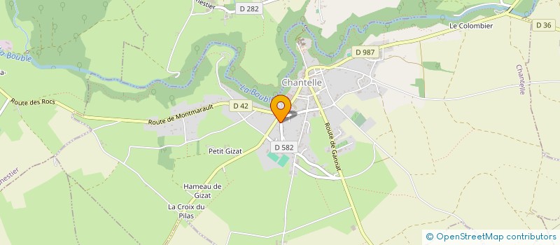 localisation de l'entreprise MADAME DIANE BOURREL  CHANTELLE