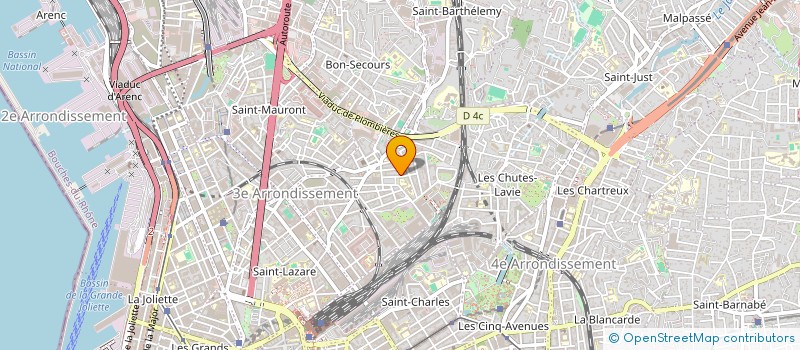 localisation de l'entreprise MADAME DIANE BOUSQUET à MARSEILLE