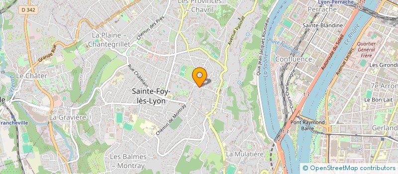 localisation de l'entreprise MADAME DIANE COLAS DES FRANCS  SAINTE-FOY-LES-LYON