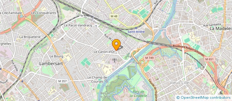 localisation de l'entreprise MADAME DIANE D'HAUSSY  LAMBERSART