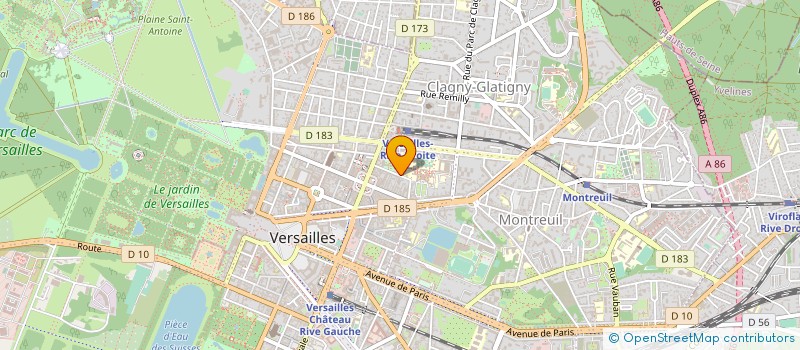 localisation de l'entreprise MADAME DIANE DE BERMONDET DE CROMIERES à VERSAILLES
