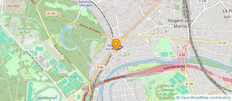 localisation de l'entreprise MADAME DIANE DE TUDERT-DAIROU  NOGENT-SUR-MARNE