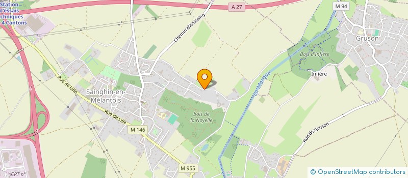 localisation de l'entreprise MADAME DIANE DE WAVRIN  SAINGHIN-EN-MELANTOIS