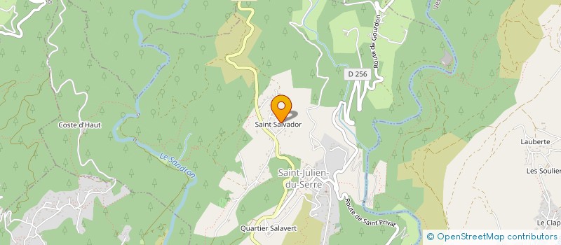 localisation de l'entreprise MADAME DIANE DIANE GUILHAUME  SAINT-JULIEN-DU-SERRE