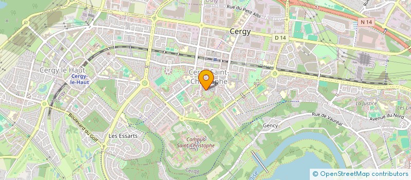 localisation de l'entreprise MADAME DIANE DOUCOURE  CERGY