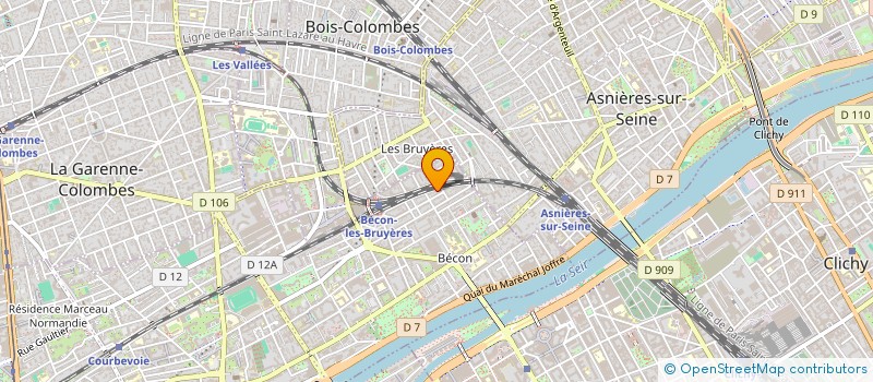 localisation de l'entreprise MADAME DIANE DUMAS DE LA ROQUE à COURBEVOIE