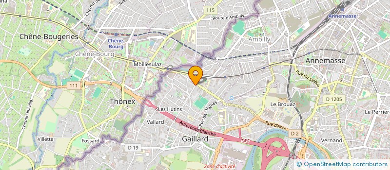 localisation de l'entreprise MADAME DIANE DURET à GAILLARD